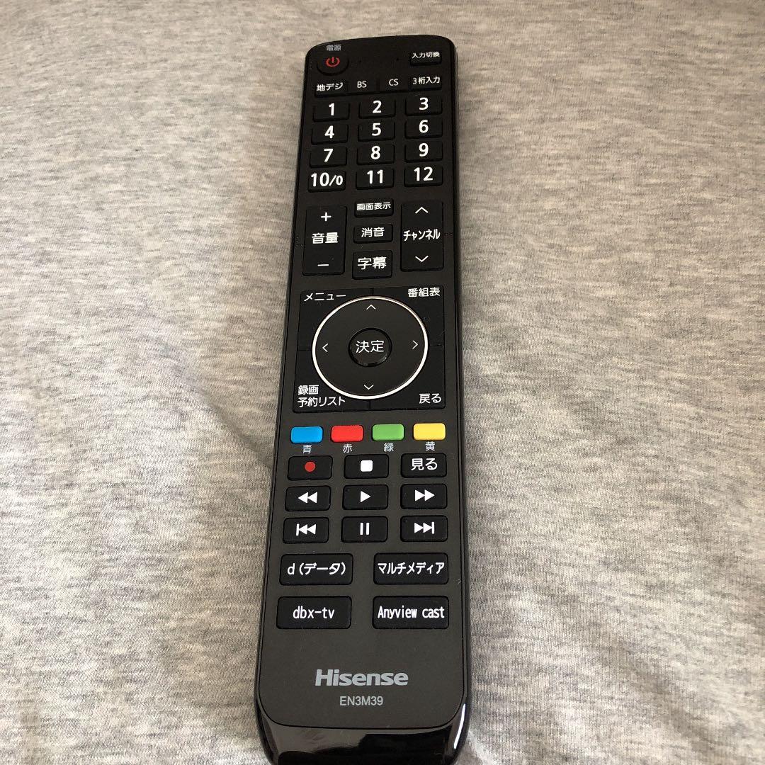 美品Hisense 43A6100 43インチ 4K対応