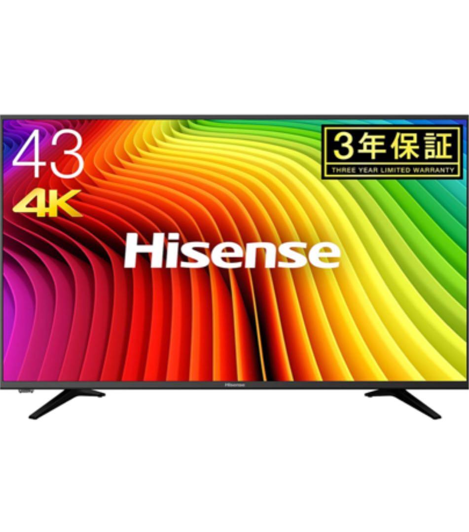 美品Hisense 43A6100 43インチ 4K対応