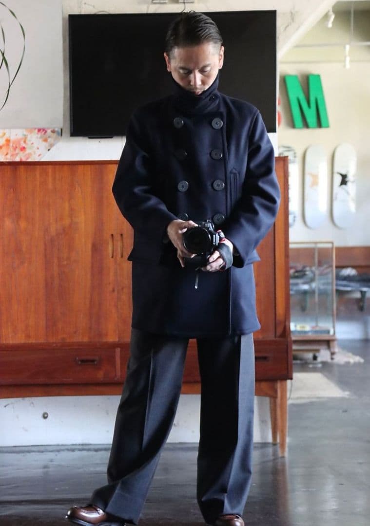 ets.materiaux ceremony pants チャコール