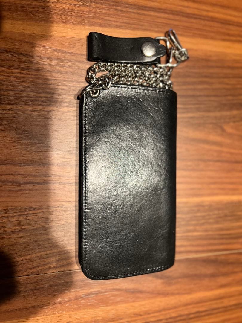 黒レザーウォレットチェーン