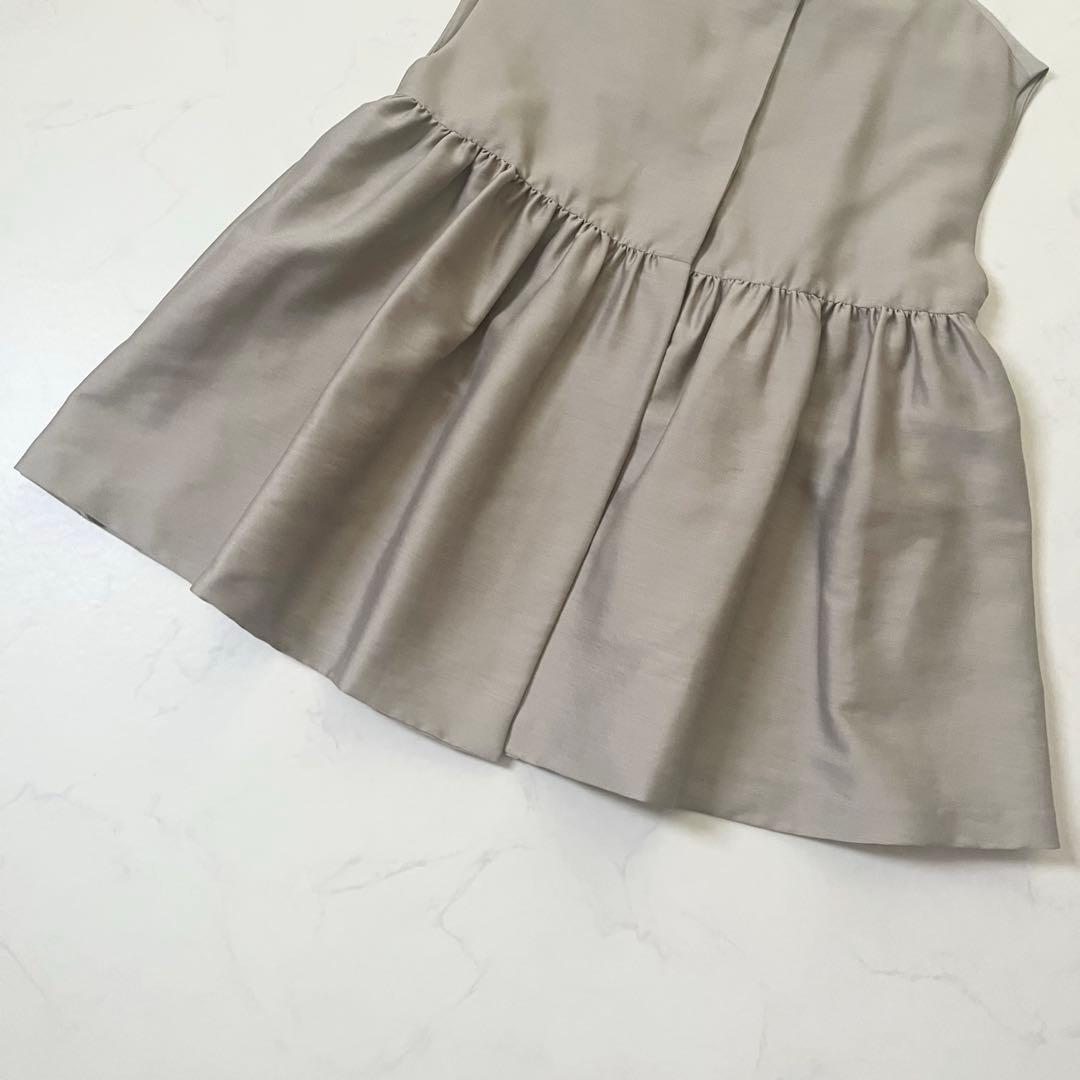 新品タグ付き　ビアズリー　ペプラムギャザージレ