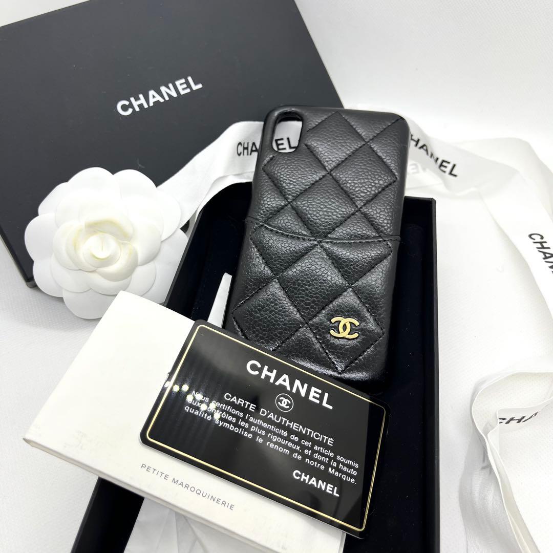 付属品完備✨シャネル iPhoneケース ココマーク マテラッセ ブラック