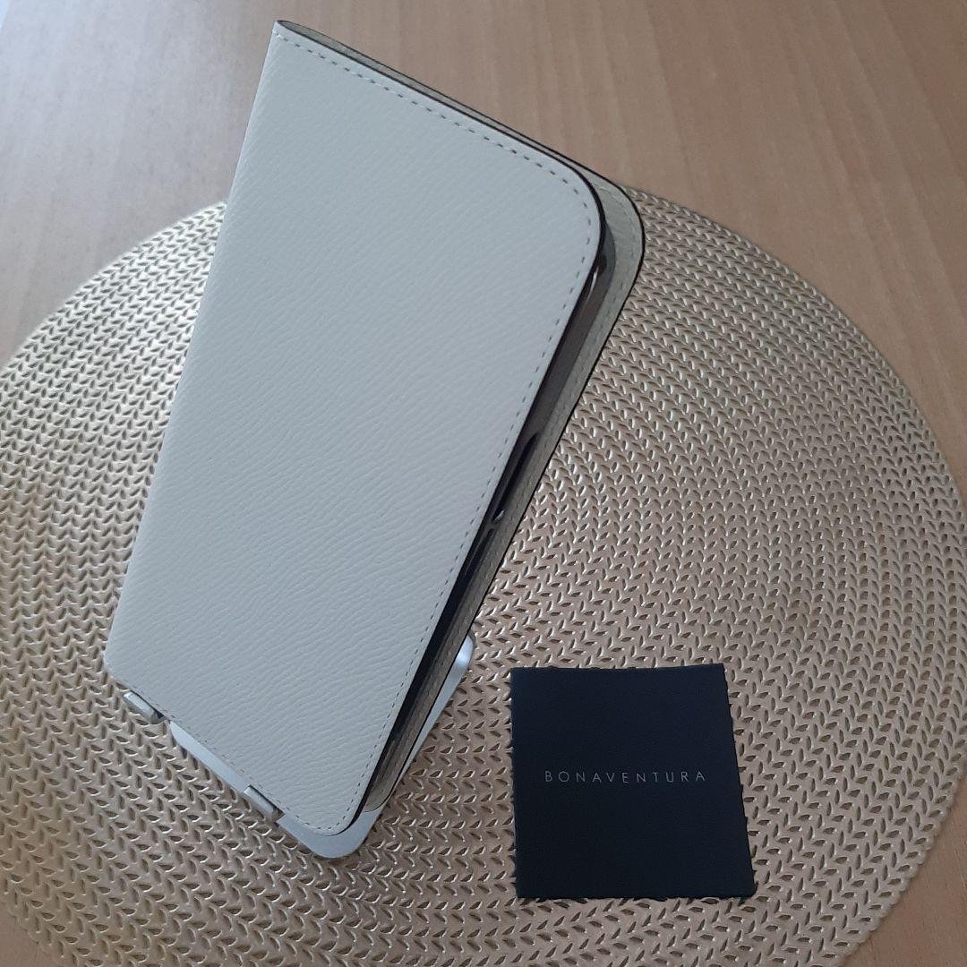 【ボナベンチュラ】ダイアリーケースiPhone 14 Pro Max, ホワイト