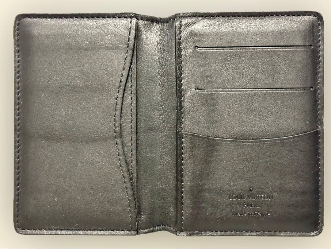 【中古良品】Louis Vuitton 名刺入れ ダミエアンフィニ ブラック