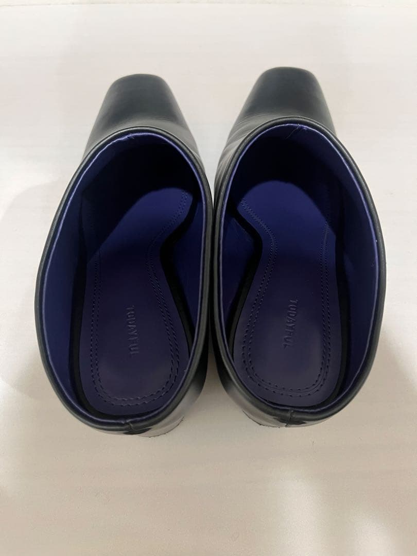 靴 todayful Squaretoe Leather Sabot 36