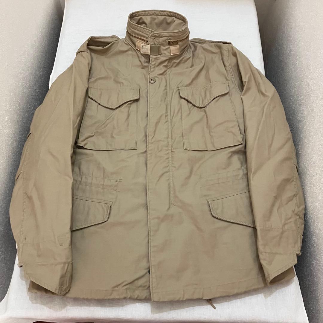 美品廃盤 アルファ M65フィールドジャケット ベージュ　アメリカUSA米国 s
