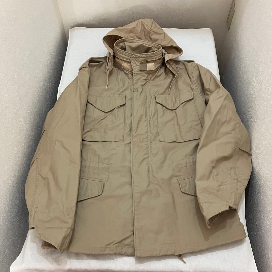 美品廃盤 アルファ M65フィールドジャケット ベージュ　アメリカUSA米国 s