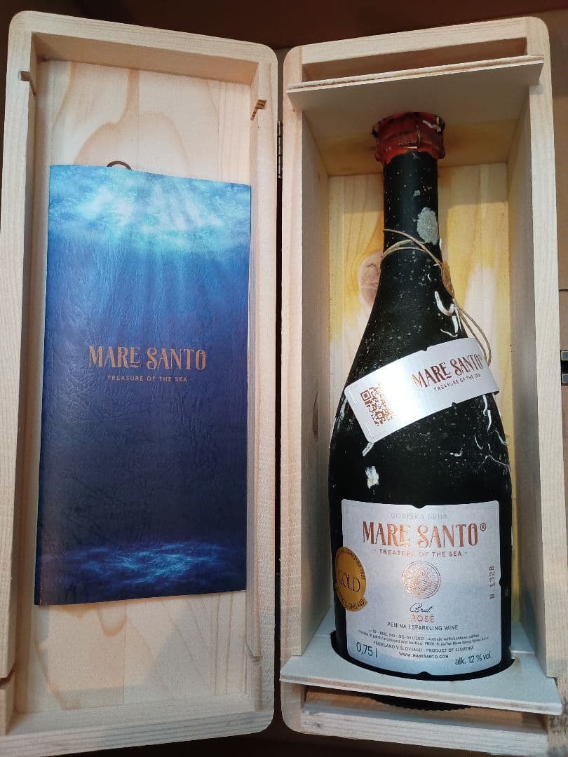 マーレ・サント・ロゼ　スパークリング ワイン　海底熟成　パリ五輪　木箱入り