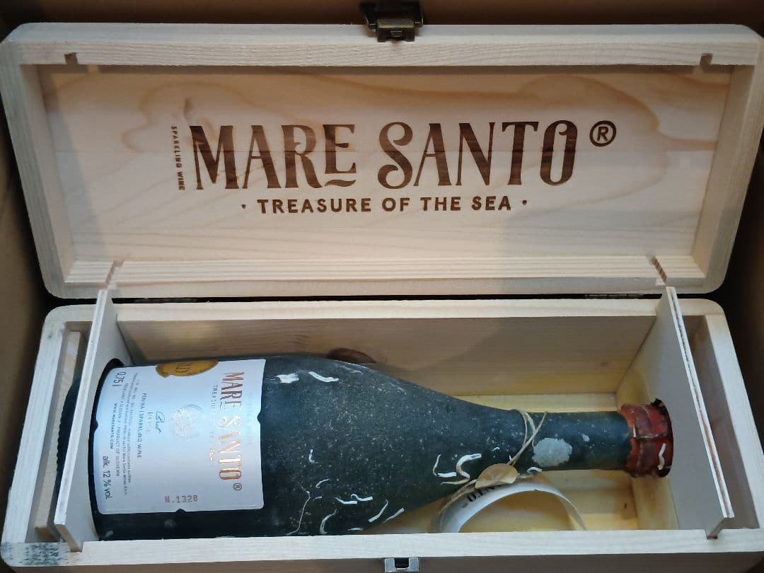 マーレ・サント・ロゼ　スパークリング ワイン　海底熟成　パリ五輪　木箱入り