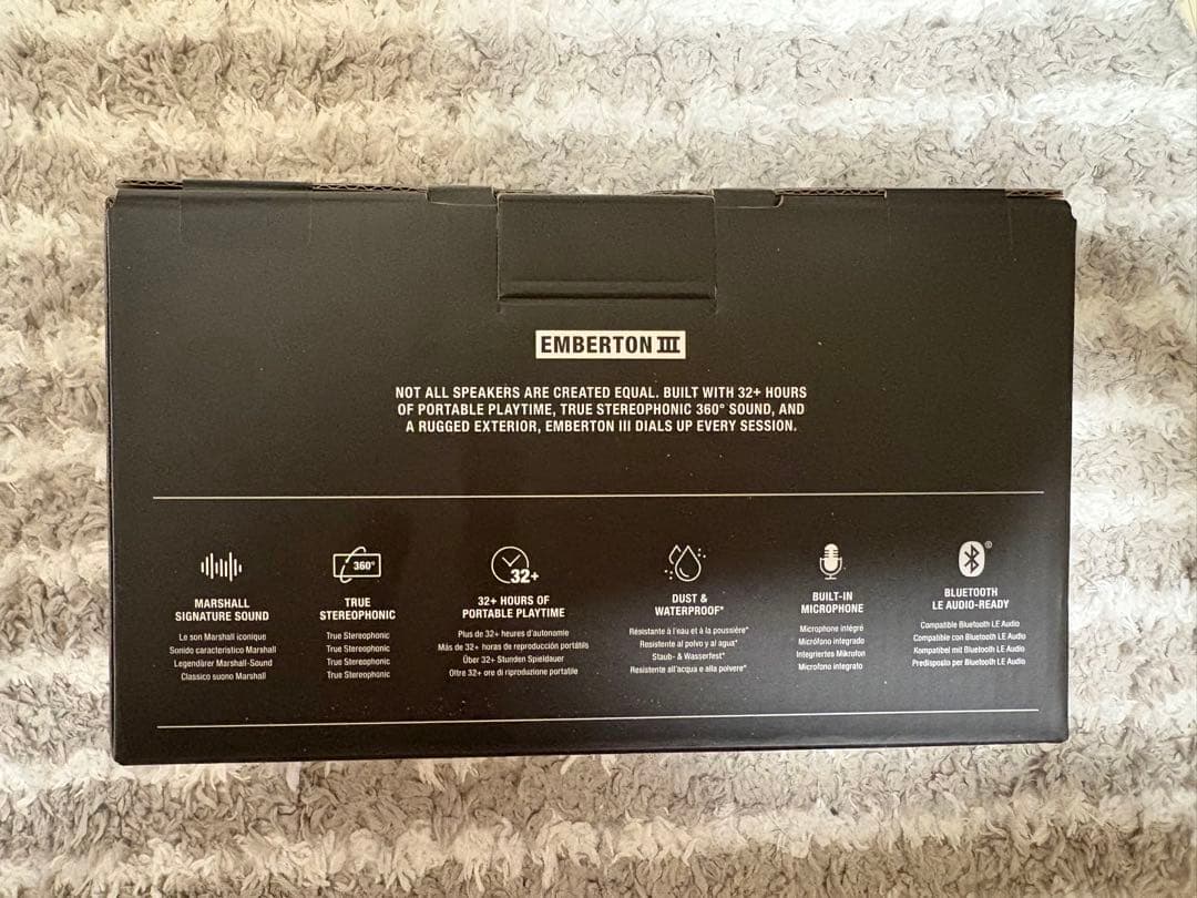 Marshall Emberton IIIクリーム Bluetoothスピーカー