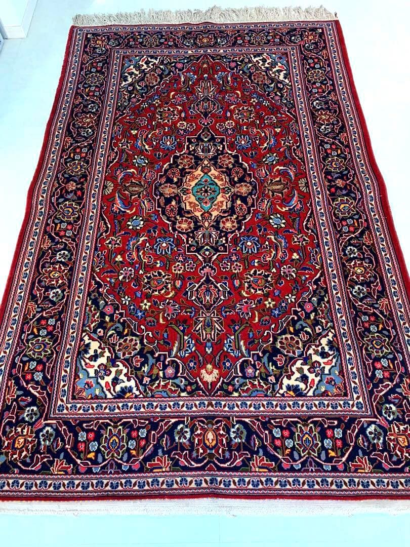 む*茶様 ★大幅値下げ★ペルシャ絨毯　ウール　手織り　パキスタン　トルクメン　ヴ