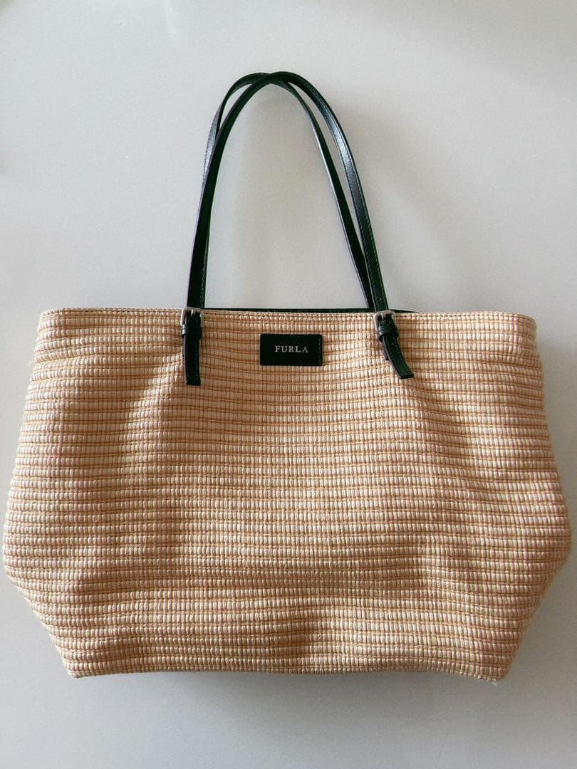 ちぇりーここ様 FURLA フルラ かごバッグ マチ付き A4対応 トートバッグ