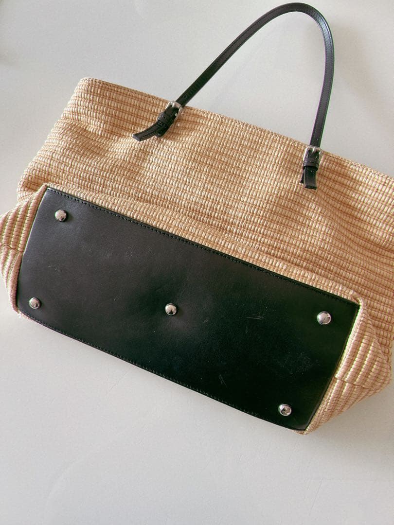 ちぇりーここ様 FURLA フルラ かごバッグ マチ付き A4対応 トートバッグ