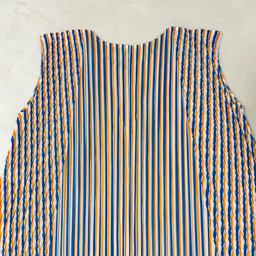 新品✨PLEATS PLEASE 斜めプリーツ　ワンピース　マルチカラー