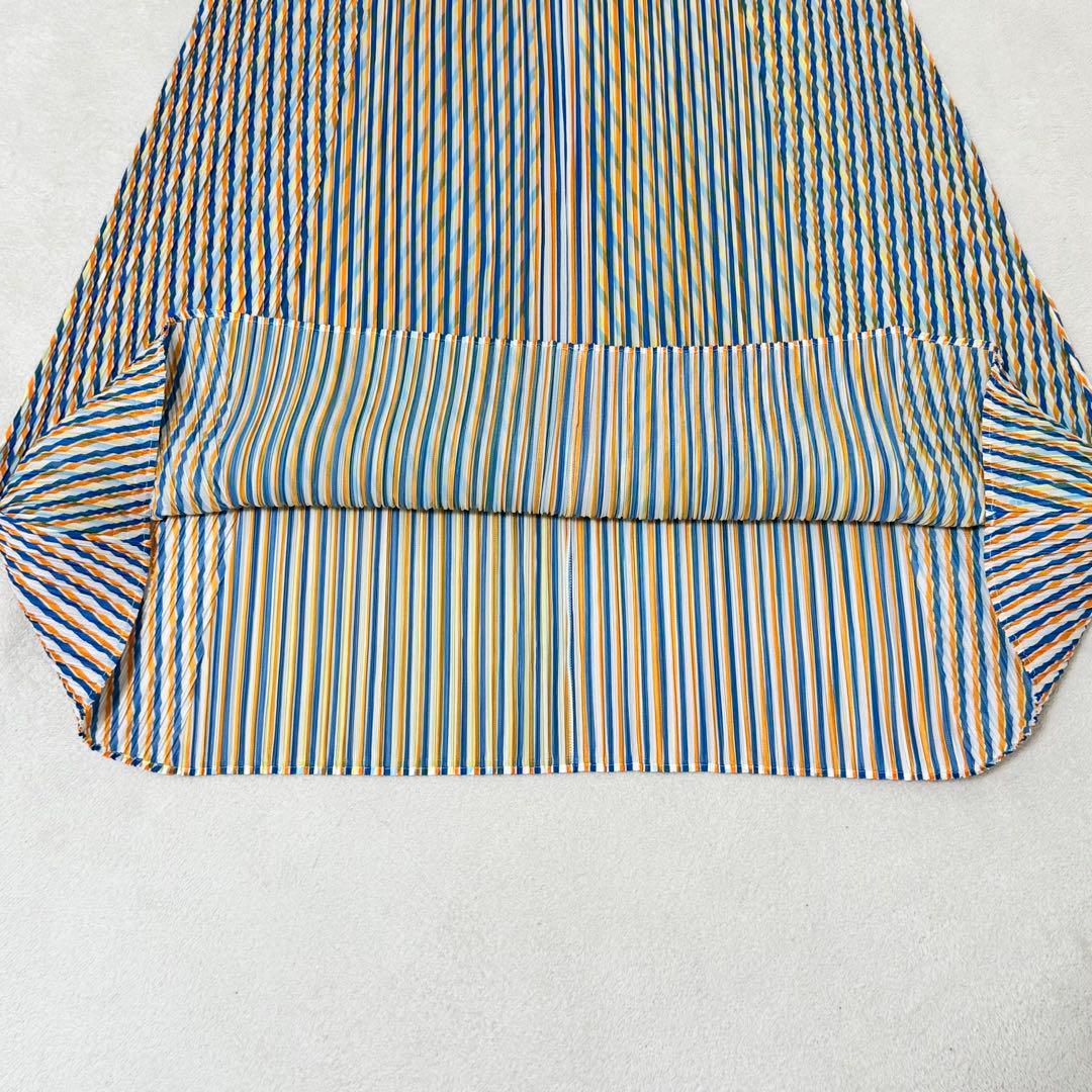 新品✨PLEATS PLEASE 斜めプリーツ　ワンピース　マルチカラー