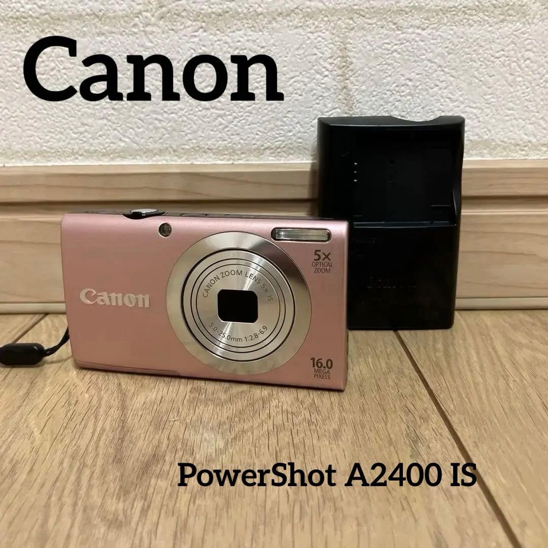 Canon PowerShot A2400 IS ピンク　カメラ　コンデジ