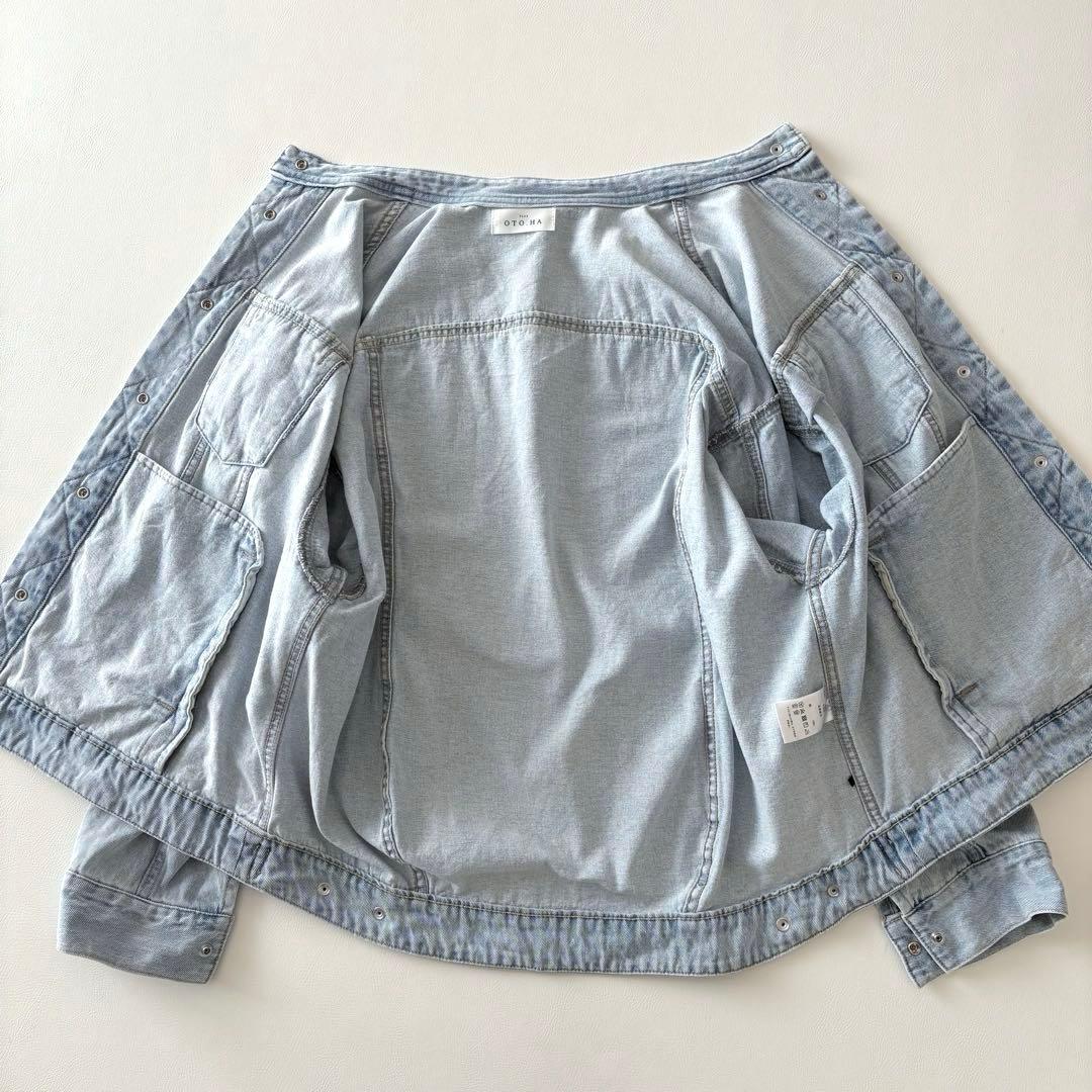 ■PLUS OTO.HA プラスオトハ バックコクーン Gジャン デニム