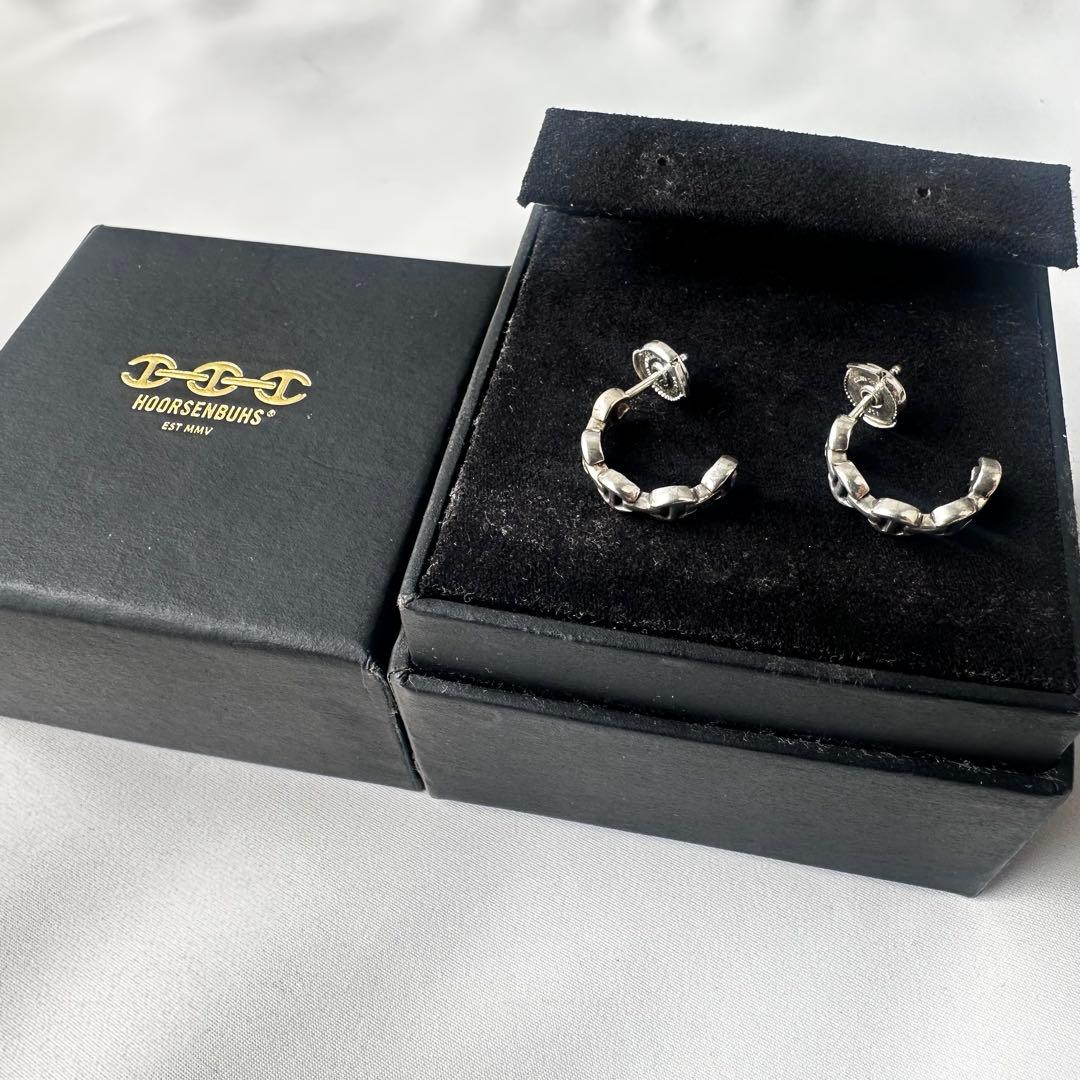 HOORSENBUHS MICRO CRESCENT EARRINGS ピアス