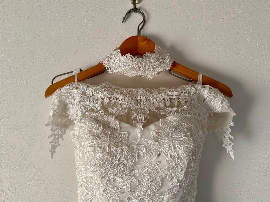 試着のみ|オフショル マーメイド ウェディングドレス 前撮り/フォトウェディング