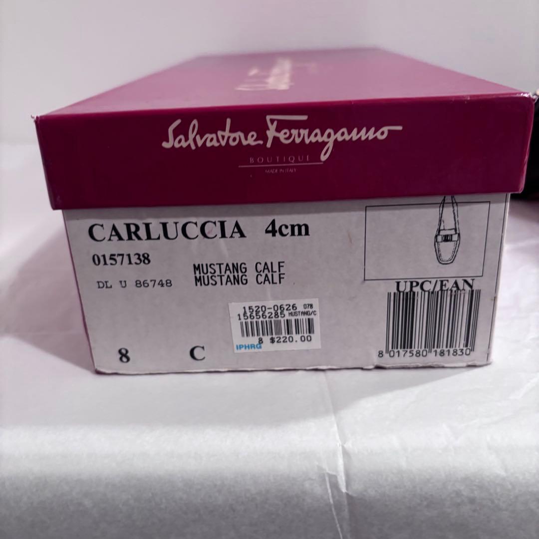 訳ありFerragamo フェラガモ レディース25cm マスタングカーフ