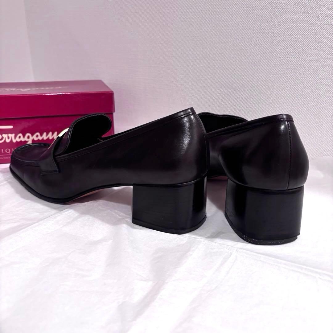 訳ありFerragamo フェラガモ レディース25cm マスタングカーフ