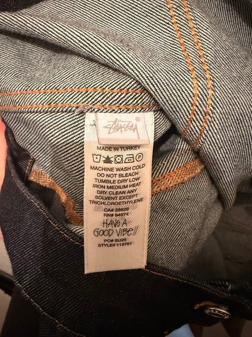 た*こ様 Stussy Quality Workgear ダークデニムジャケット