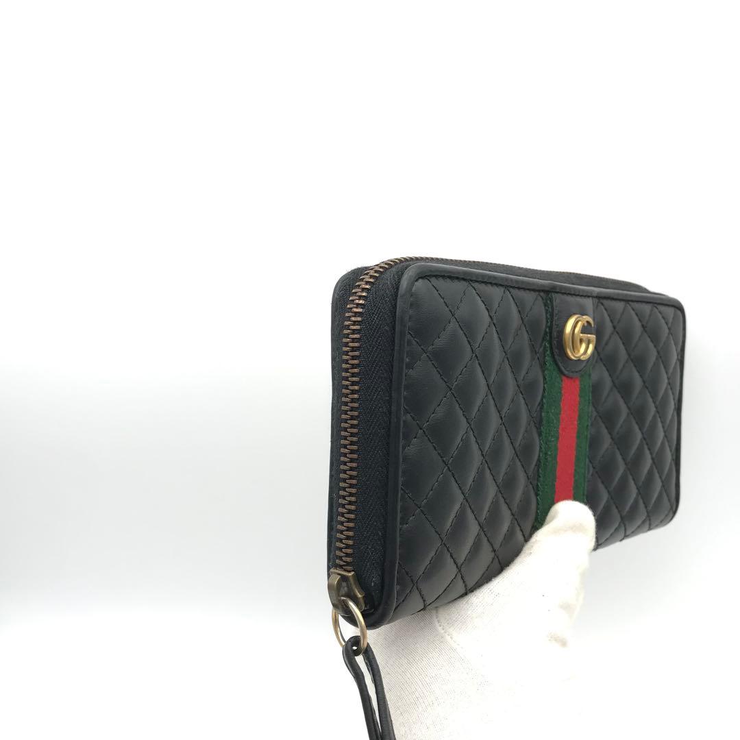 正規品　新品同様　グッチ財布　グッチggマーモント グッチ花柄　キルティング