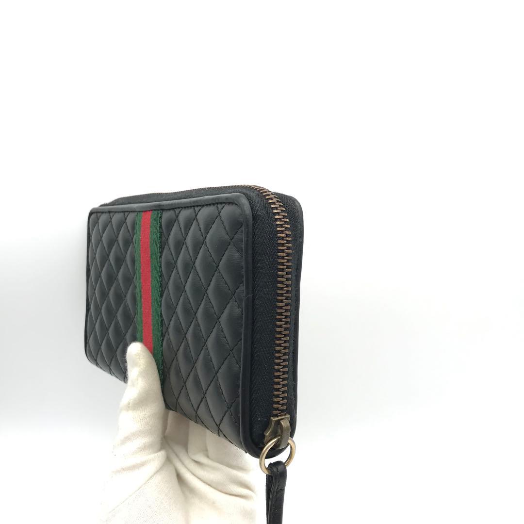 正規品　新品同様　グッチ財布　グッチggマーモント グッチ花柄　キルティング