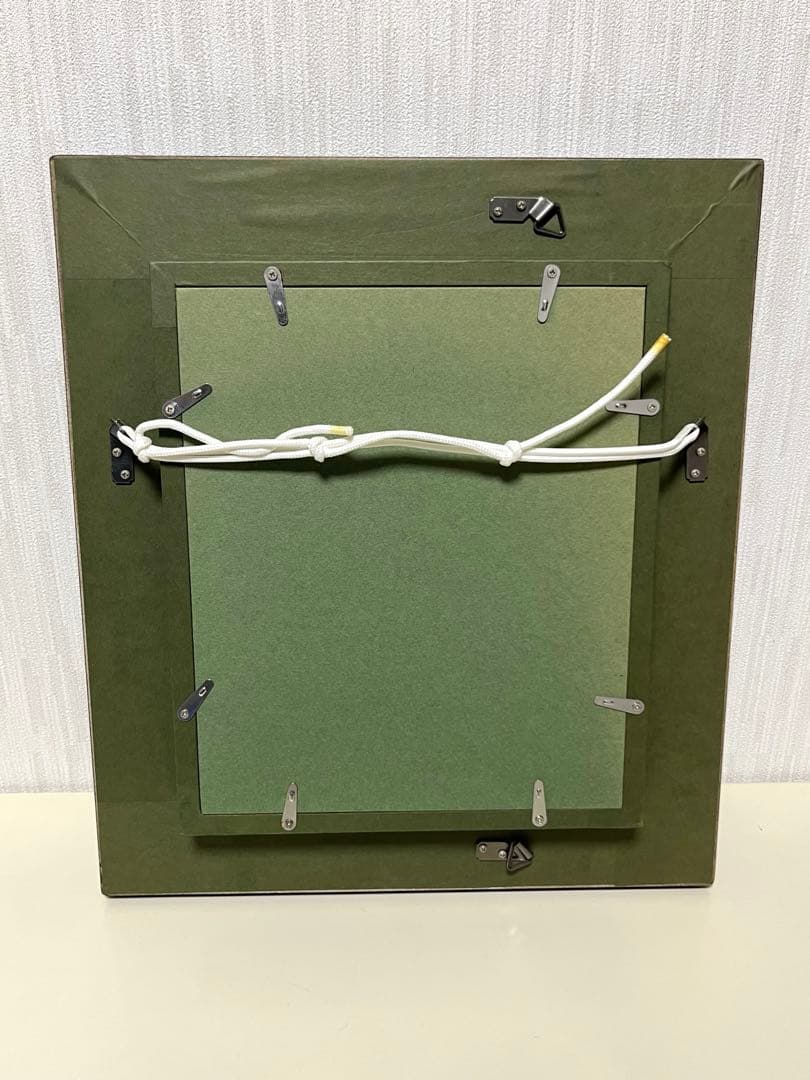 森崎修太　庭の椅子　油彩画　0号