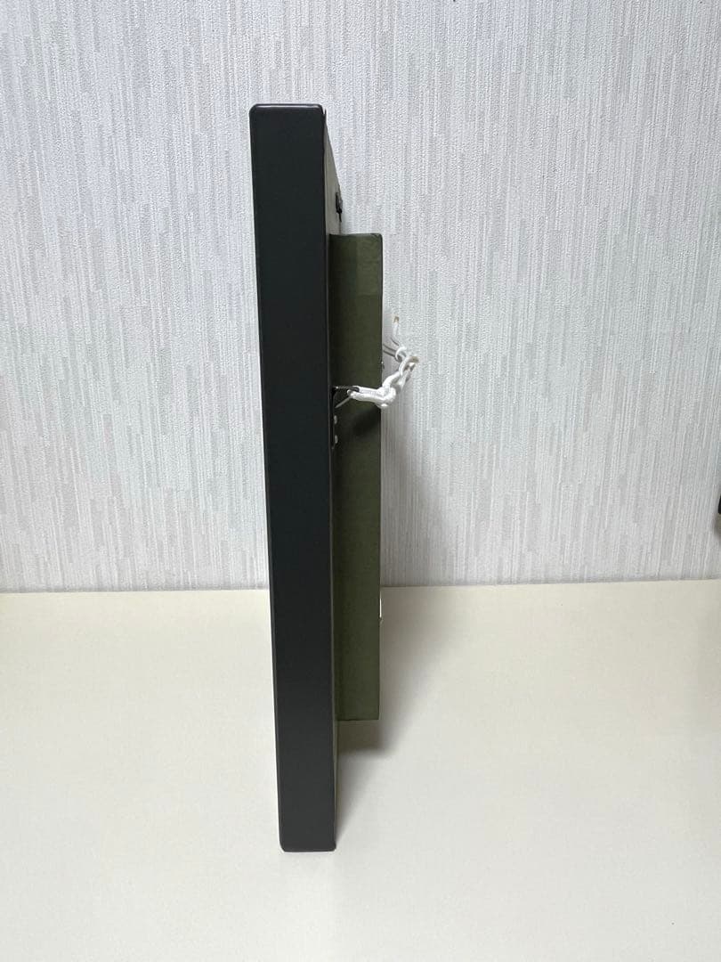 森崎修太　庭の椅子　油彩画　0号