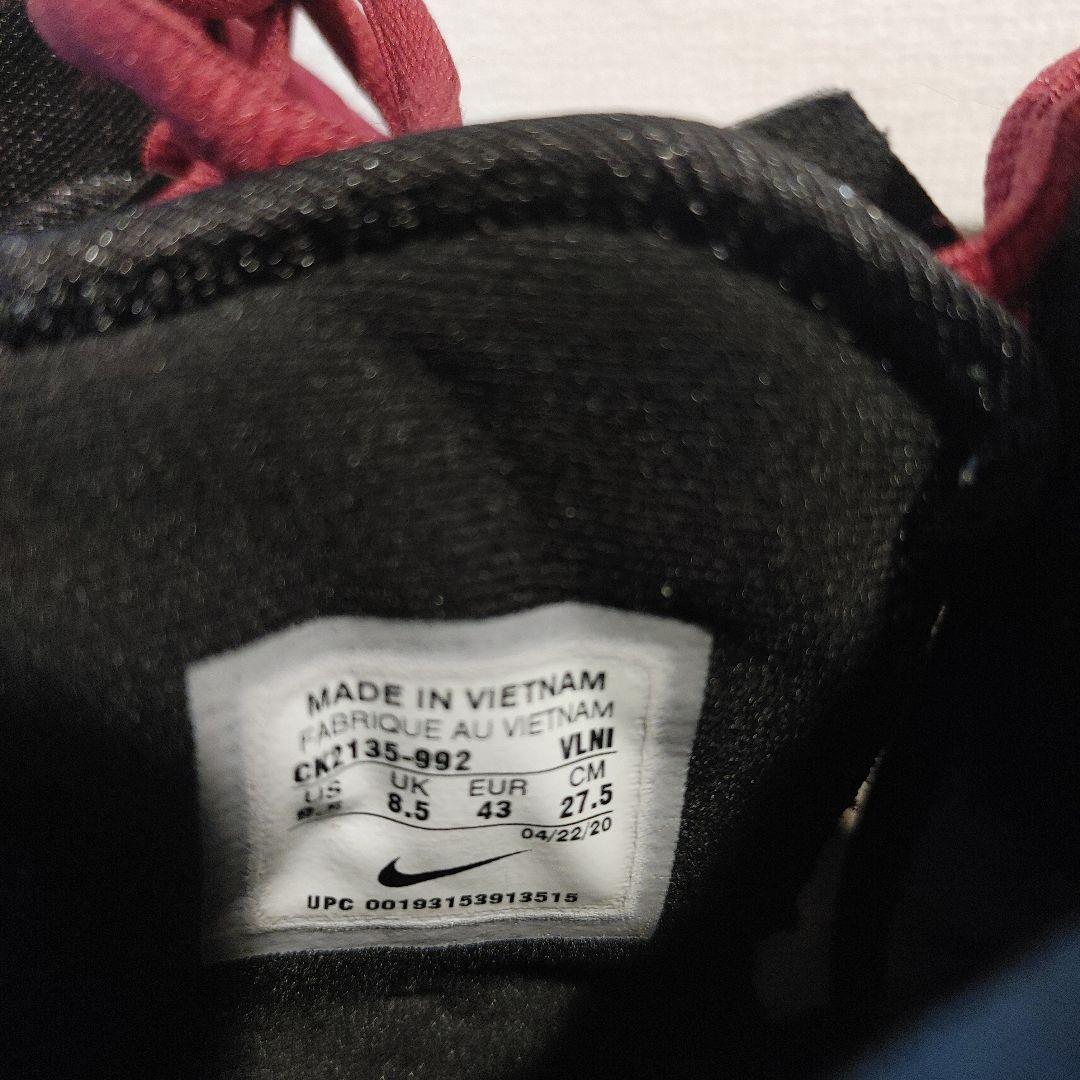 NIKE　フットボール　27.5センチ ブラック×エンジ　ポイント　スパイク