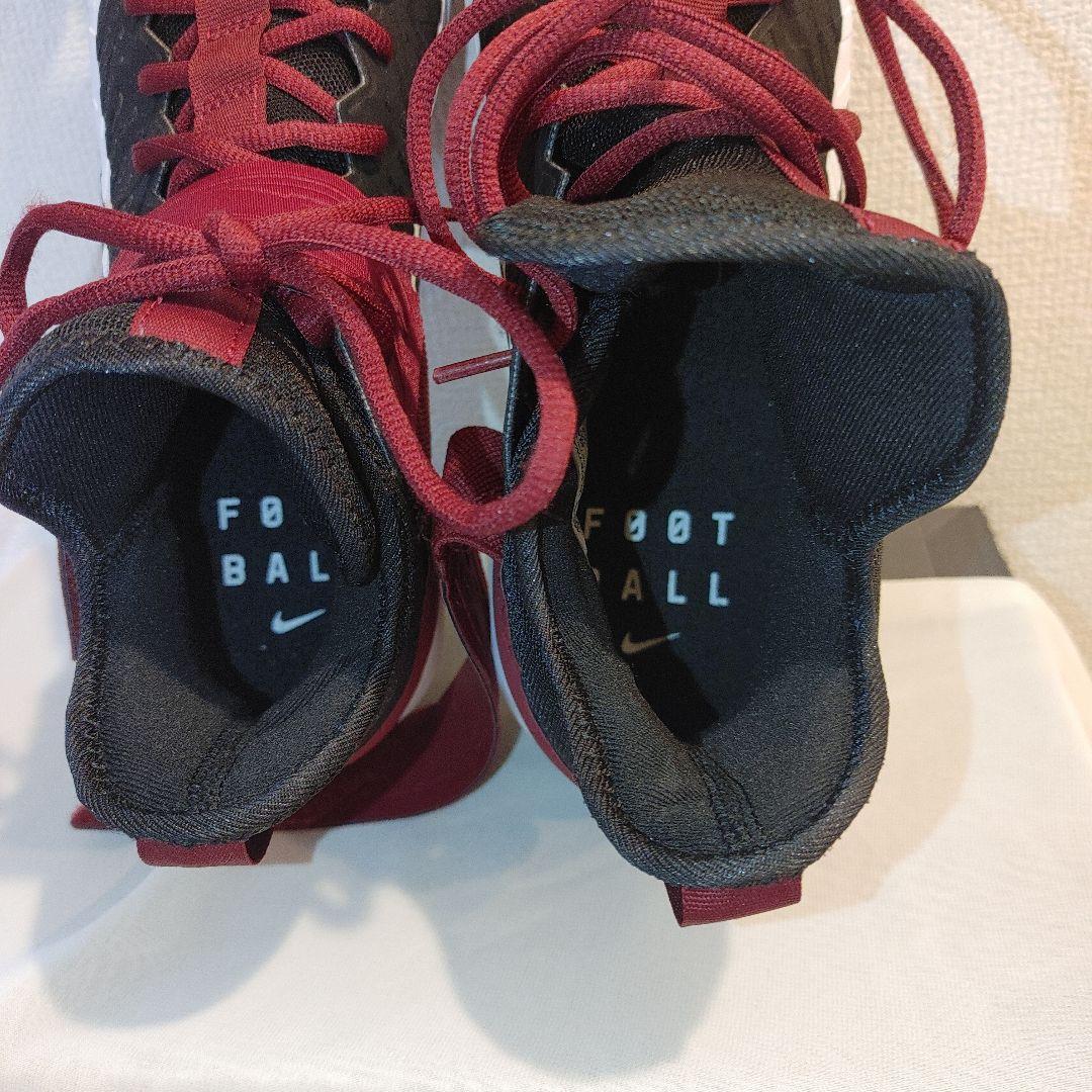 NIKE　フットボール　27.5センチ ブラック×エンジ　ポイント　スパイク