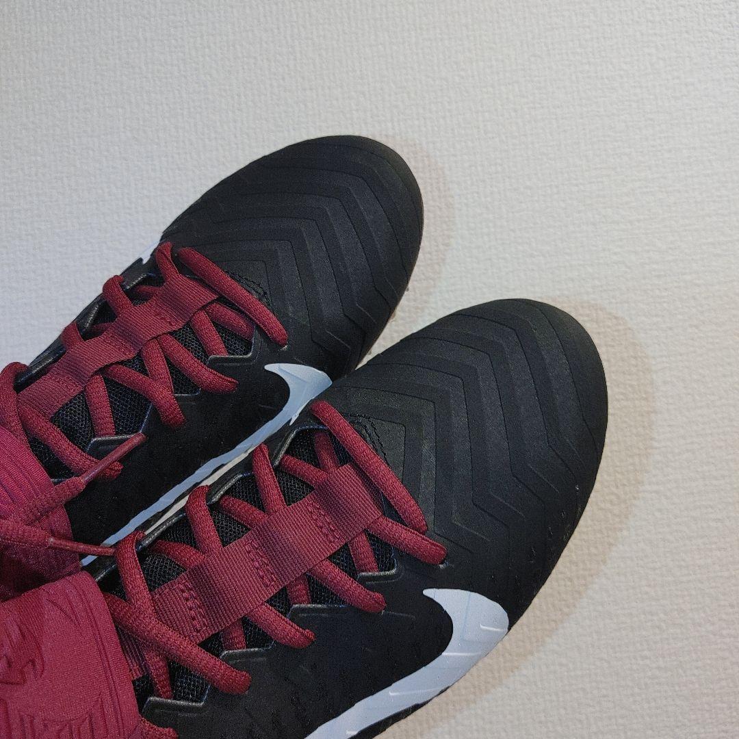 NIKE　フットボール　27.5センチ ブラック×エンジ　ポイント　スパイク