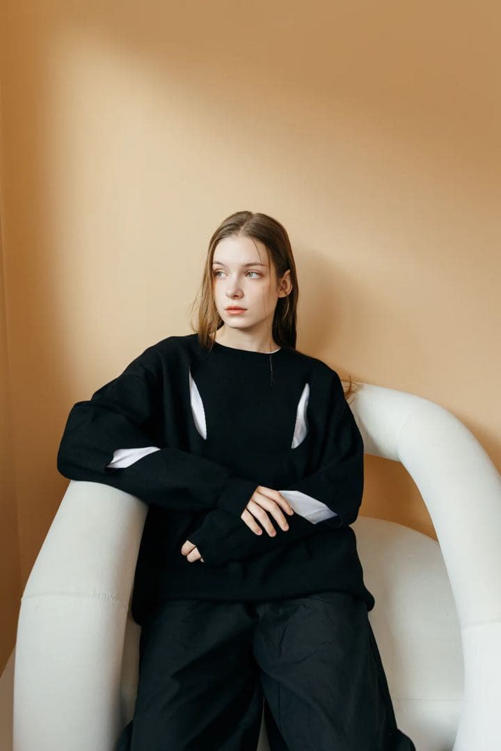 e*様 【本日のみお値下げ・試着のみ】UNOF/ SLIT KNIT PULLO