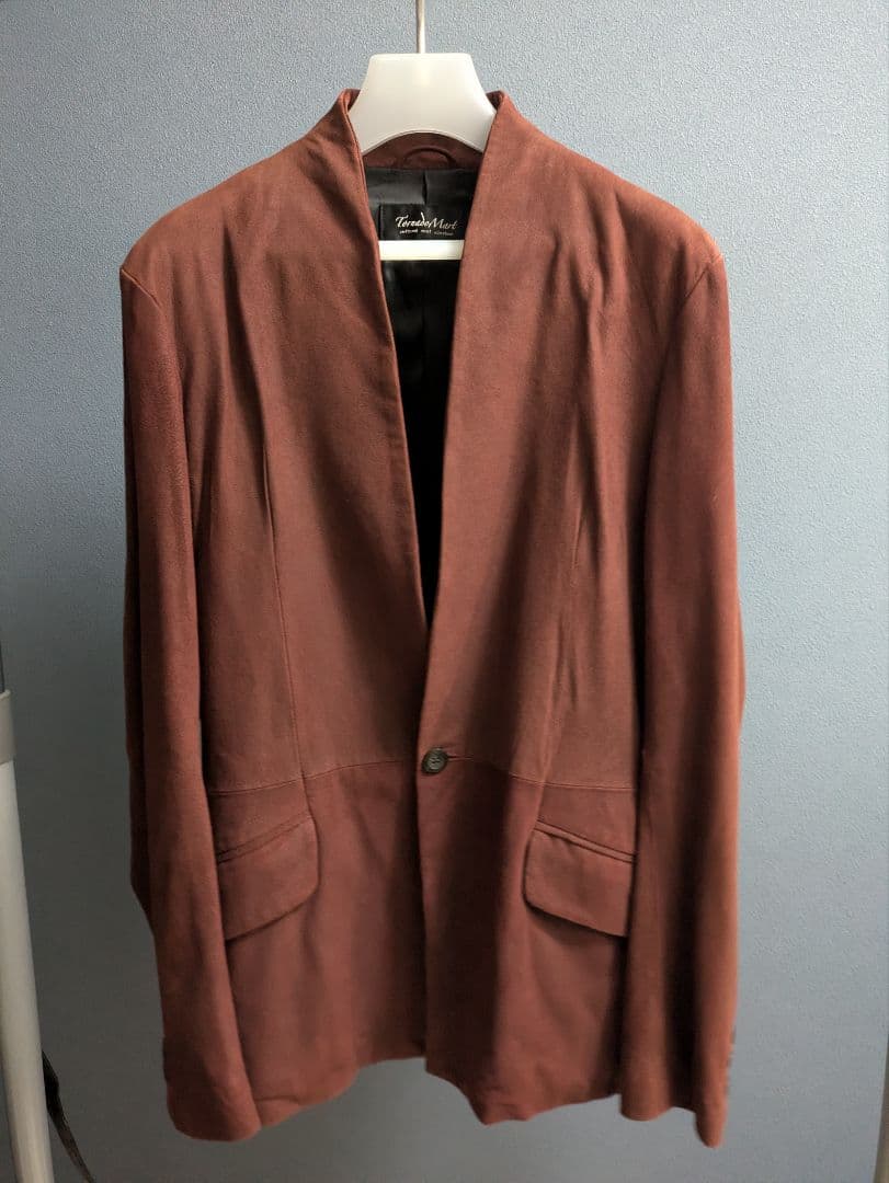 トルネードマート　ゴートレザー　ノーカラージャケット