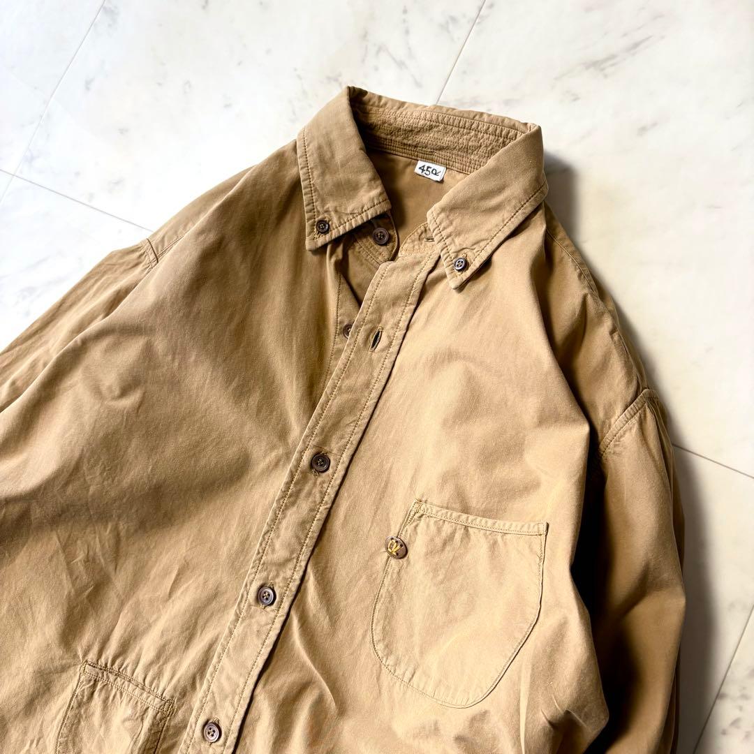 美品 45R 洗える 先染めダンプの908オーシャンシャツ 2 近年 R釦 綿