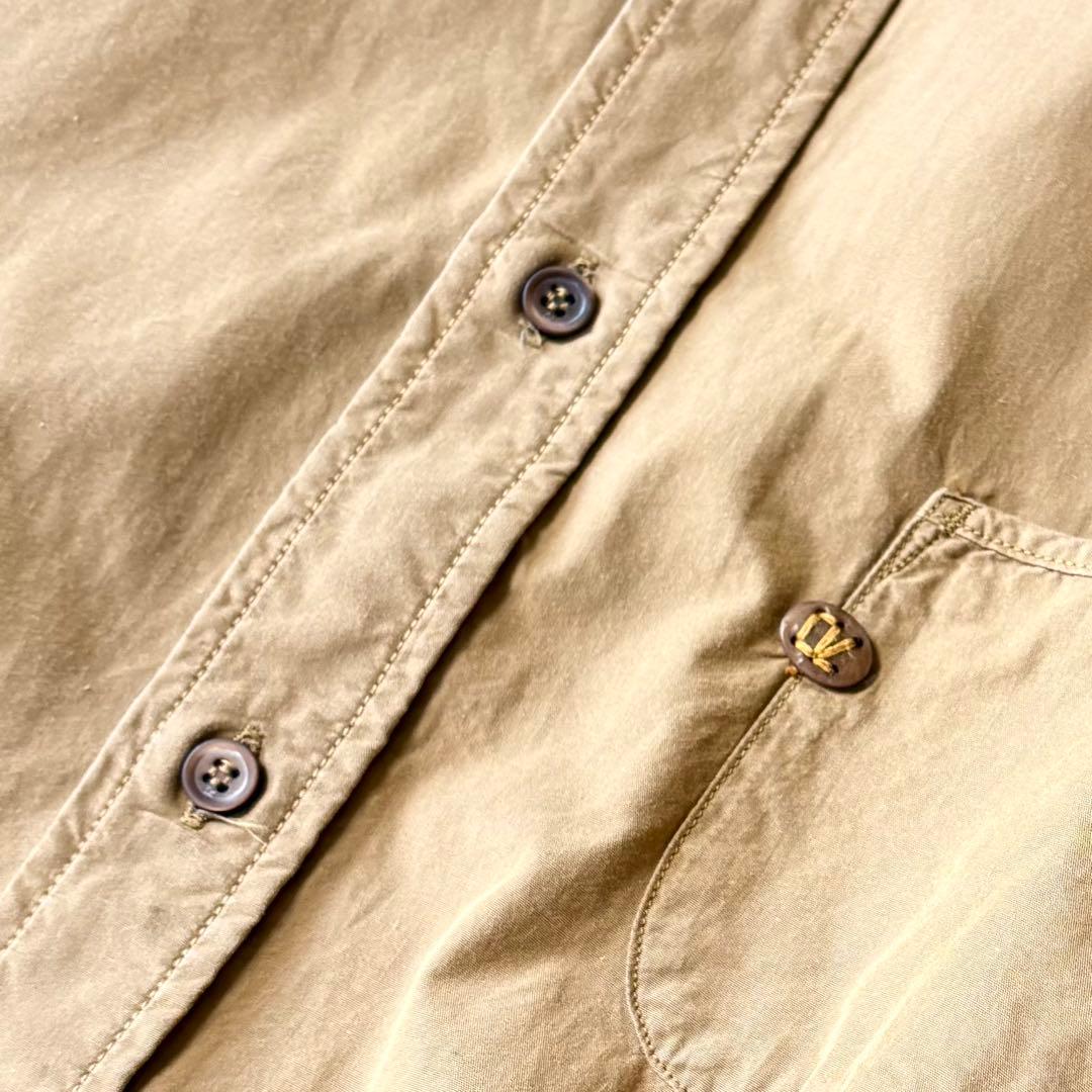 美品 45R 洗える 先染めダンプの908オーシャンシャツ 2 近年 R釦 綿