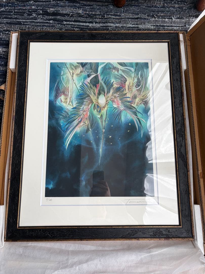 小林智美 二律背反Ⅲ限定285部 ミクスドメディア版画 23/285額付き