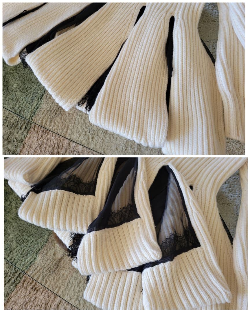 sacai 美品 224,000円 カットアウトドレス ワンピース サイズ1