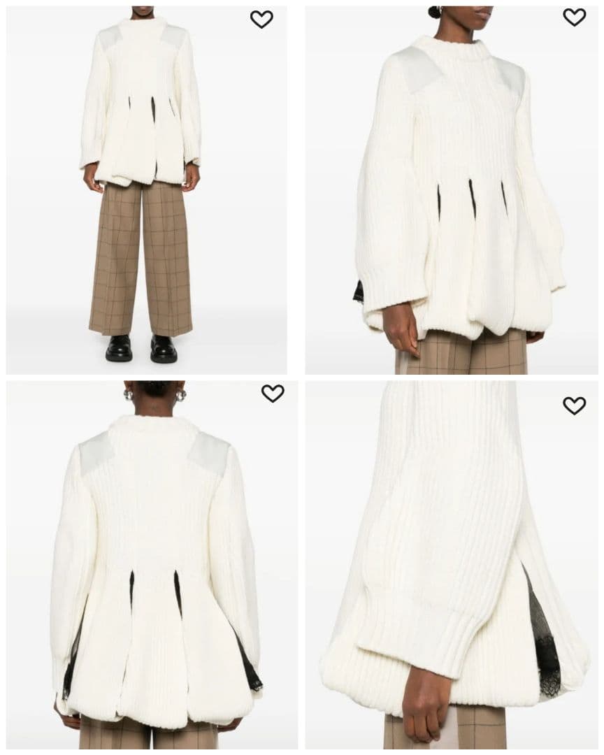 sacai 美品 224,000円 カットアウトドレス ワンピース サイズ1