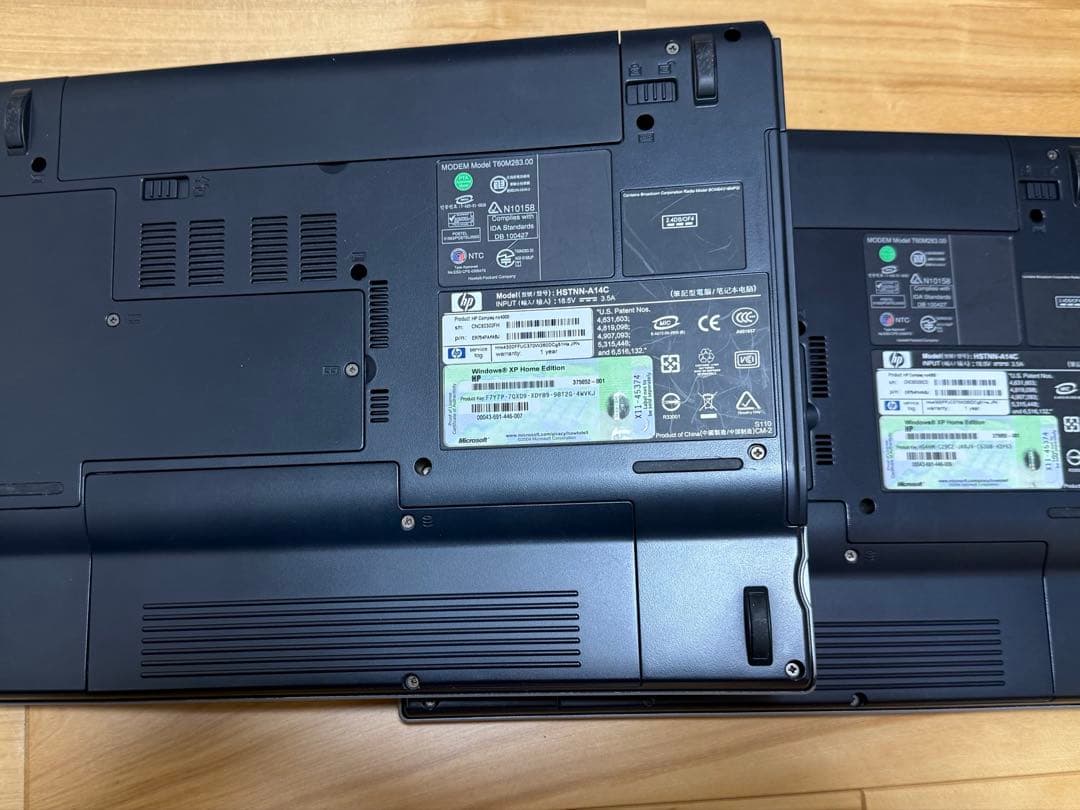 HP HSTNN-A14C Winxp ジャンク　HDD無し　本体2台