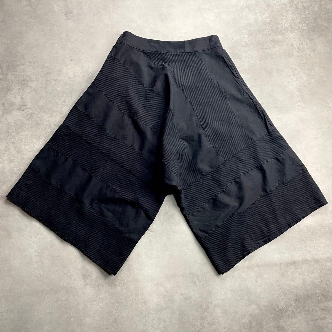 美品 HAAT ISSEY MIYAKE サルエルパンツ ブラック 織柄