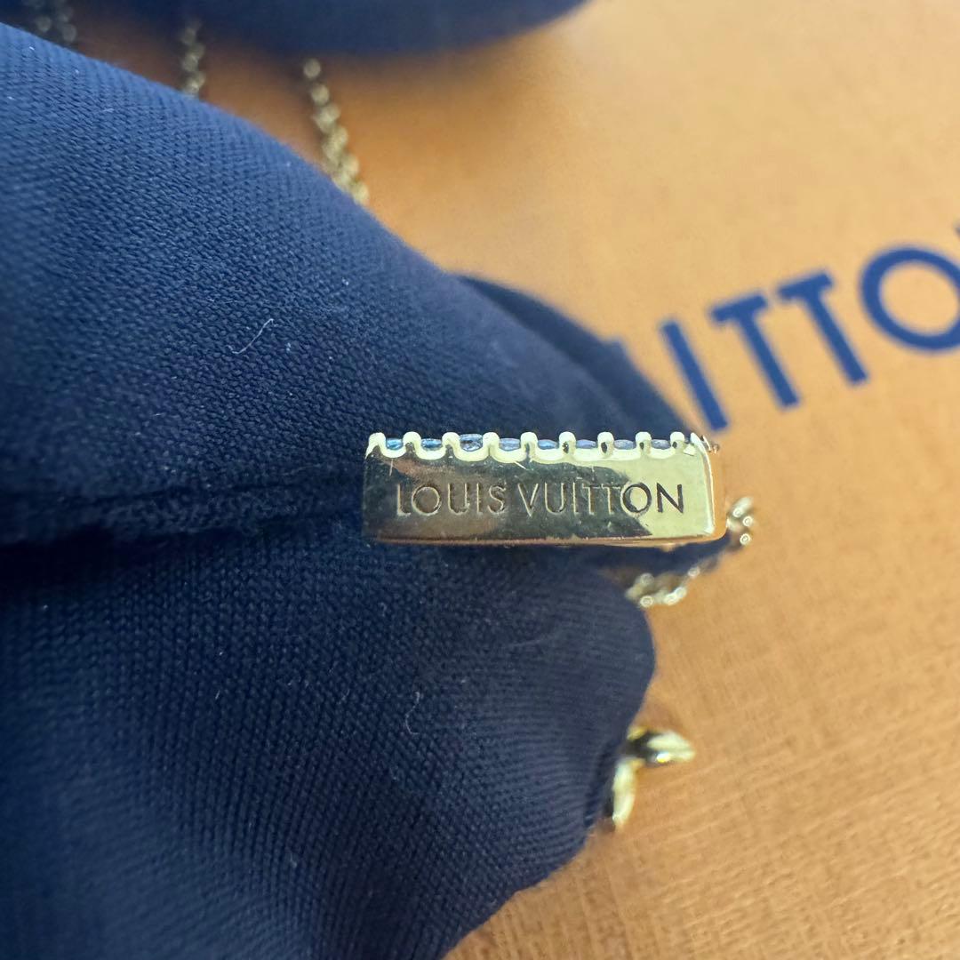 【美品】ルイヴィトン ネックレス LV アイコニック ゴールド ラインストーン