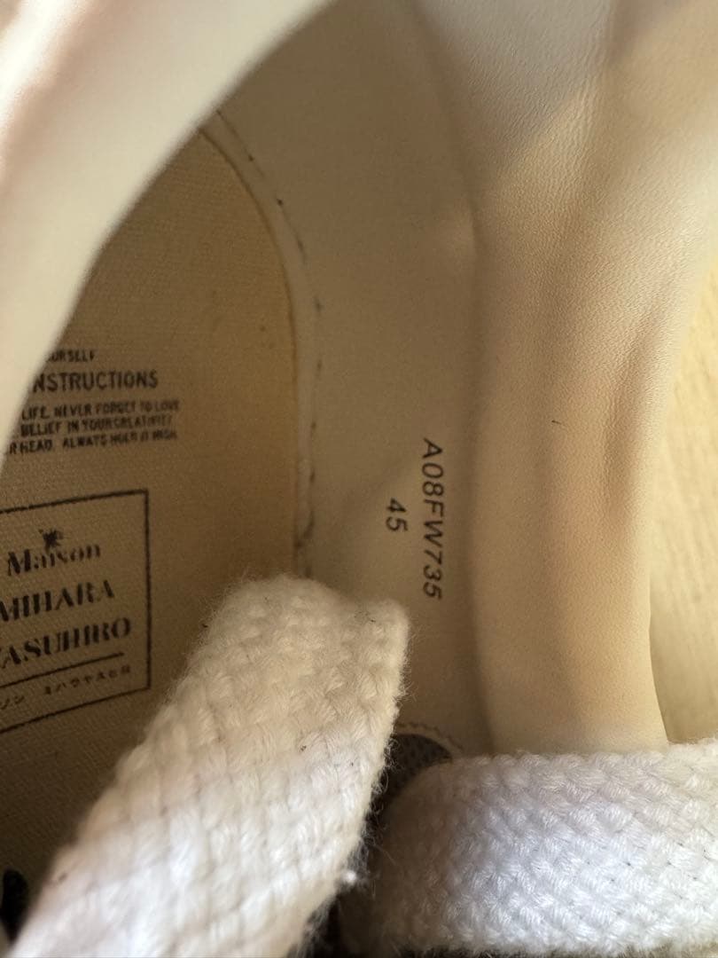 Maison Mihara Yasuhiro スニーカー ブラック/ホワイト