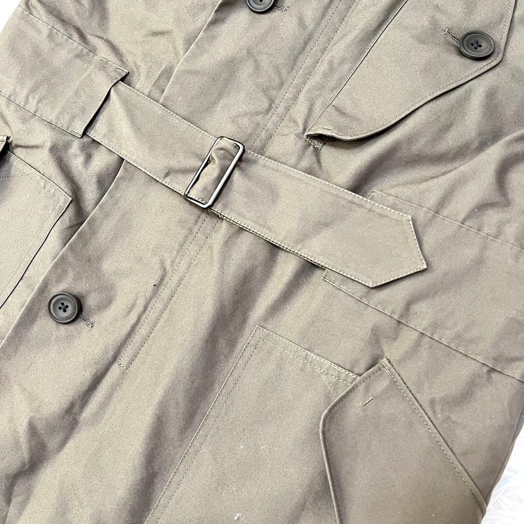 ポールスミス【美品】ラクーンファー ウール 裏地 キルト モッズコート S