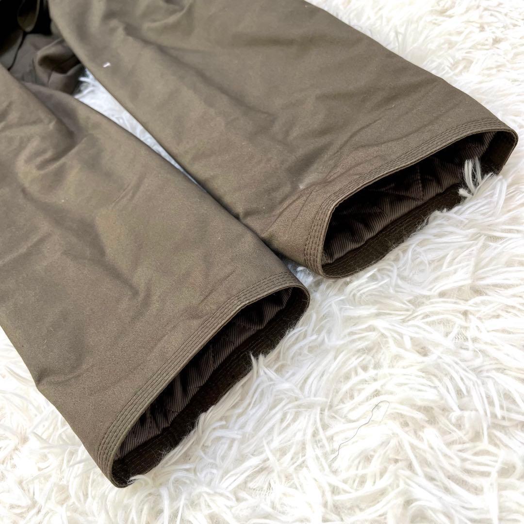 ポールスミス【美品】ラクーンファー ウール 裏地 キルト モッズコート S