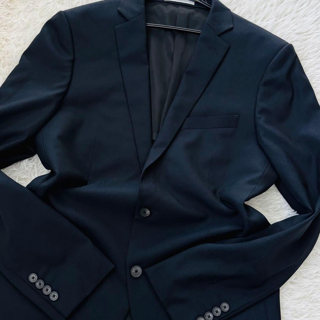 極美品✨カルバンクライン　セットアップスーツ38 ストライプ柄2Bアンコン