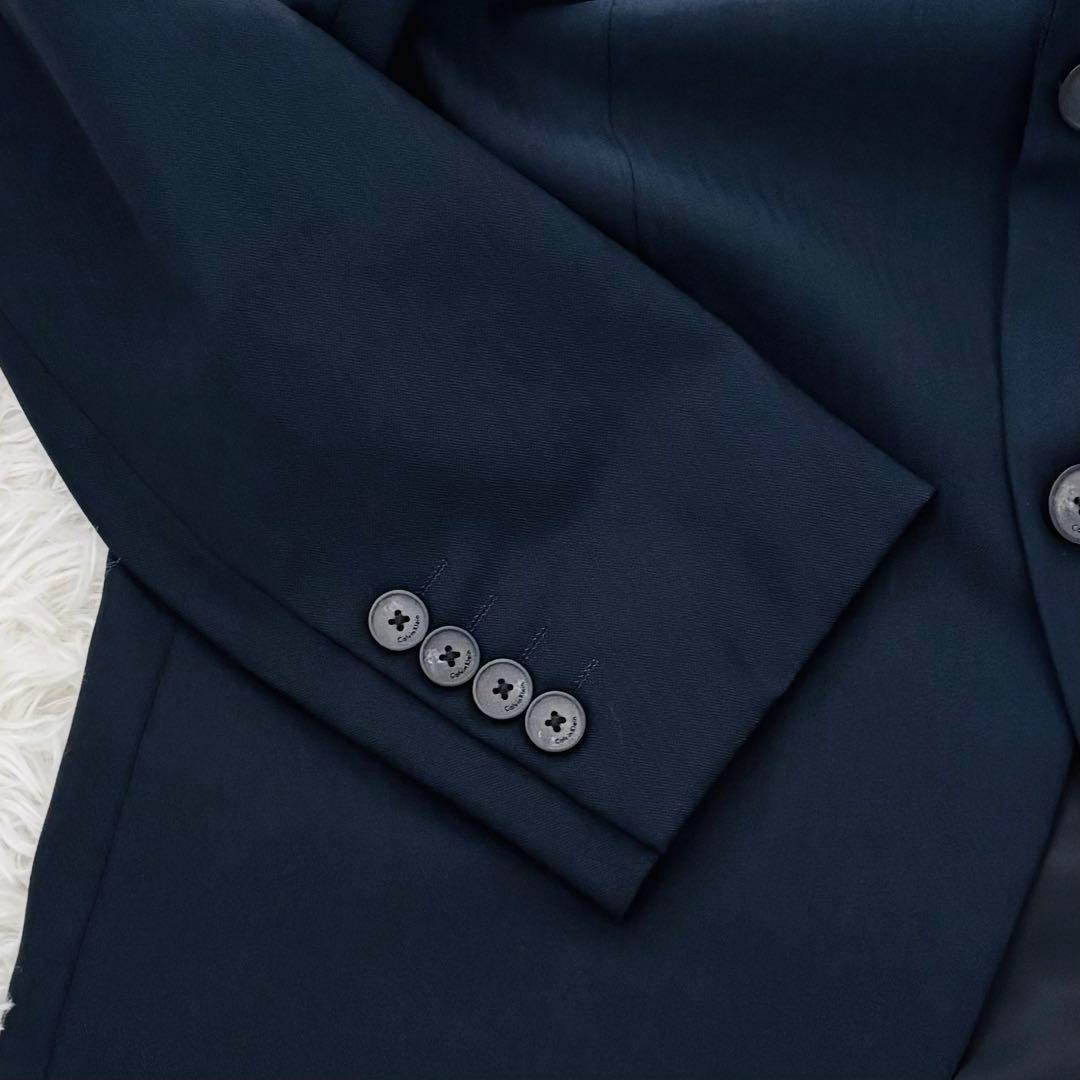 極美品✨カルバンクライン　セットアップスーツ38 ストライプ柄2Bアンコン