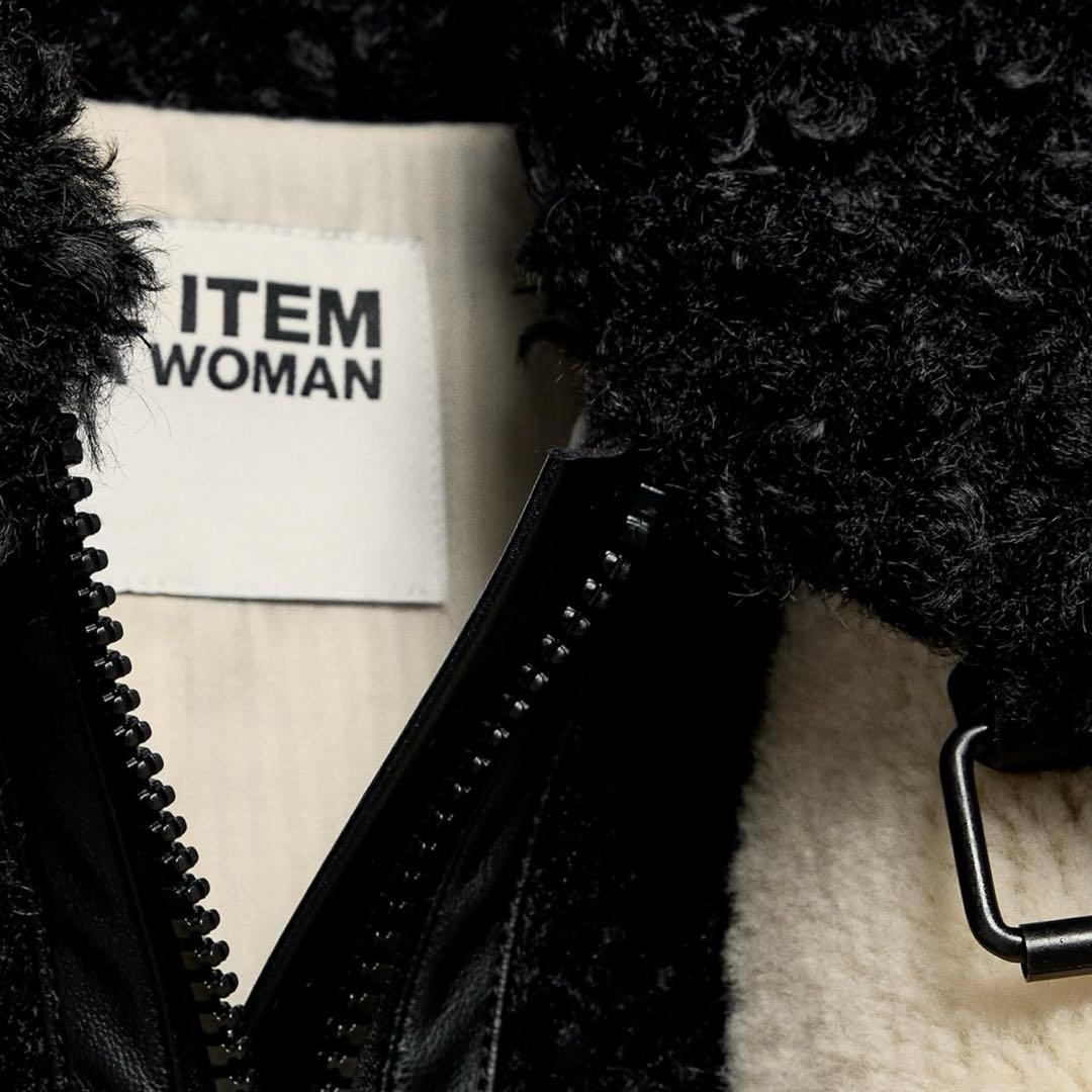 新品タグ付き ZARAパッチワークフェイクファージャケット Sサイズ