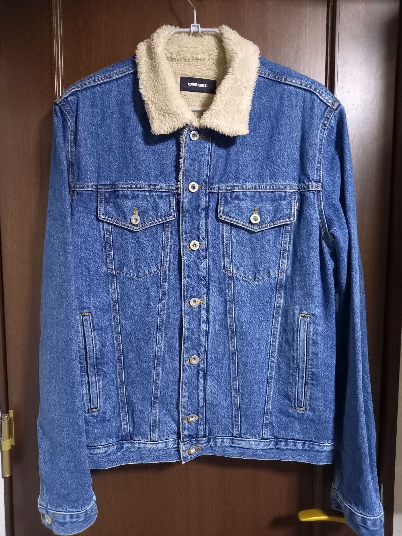 DIESEL　ボア付きデニムジャケット　XL